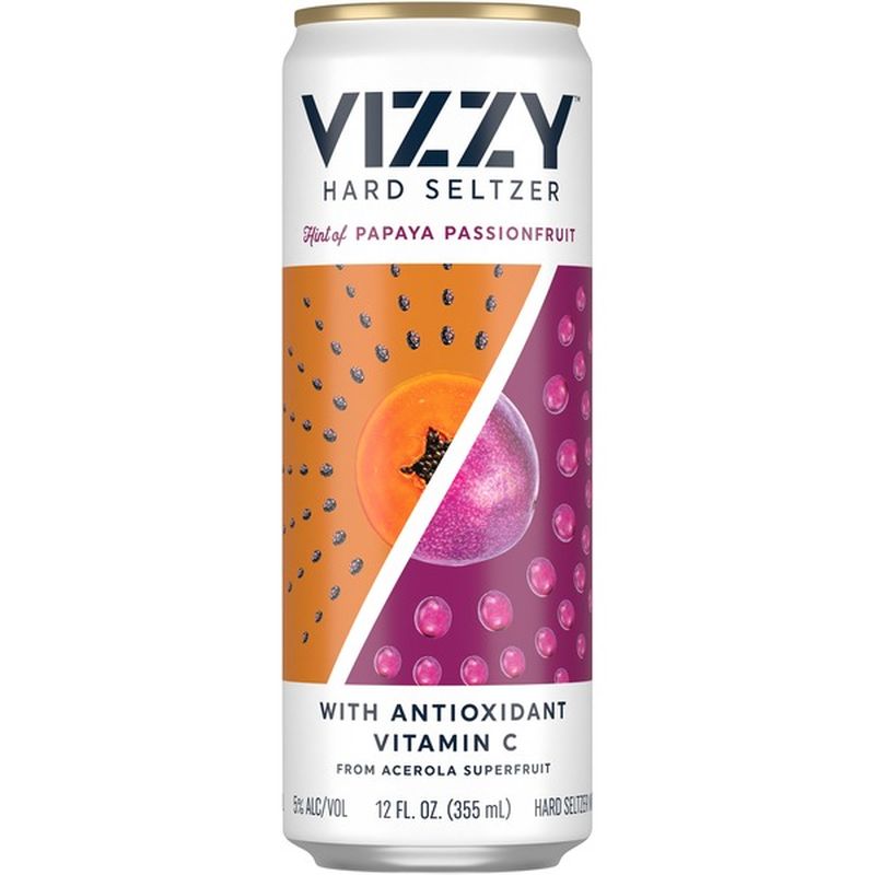 Vizzy Hard Seltzer Papaya Passionfruit Beer 12 Fl Oz Instacart 5943