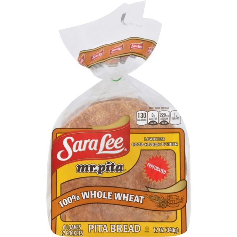 Sara Lee Mr. Pita 100 Whole Wheat Pita Bread (6 ct) Instacart