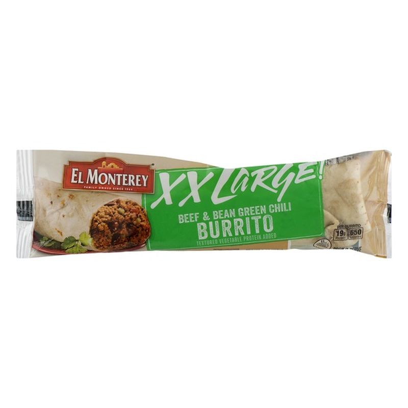 El Monterey Burrito Beef & Bean, Green Chili (9 oz) Instacart
