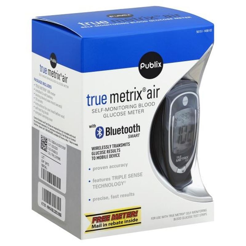 Publix SelfMonitoring Blood Glucose Meter, True Metrix Air (1 each