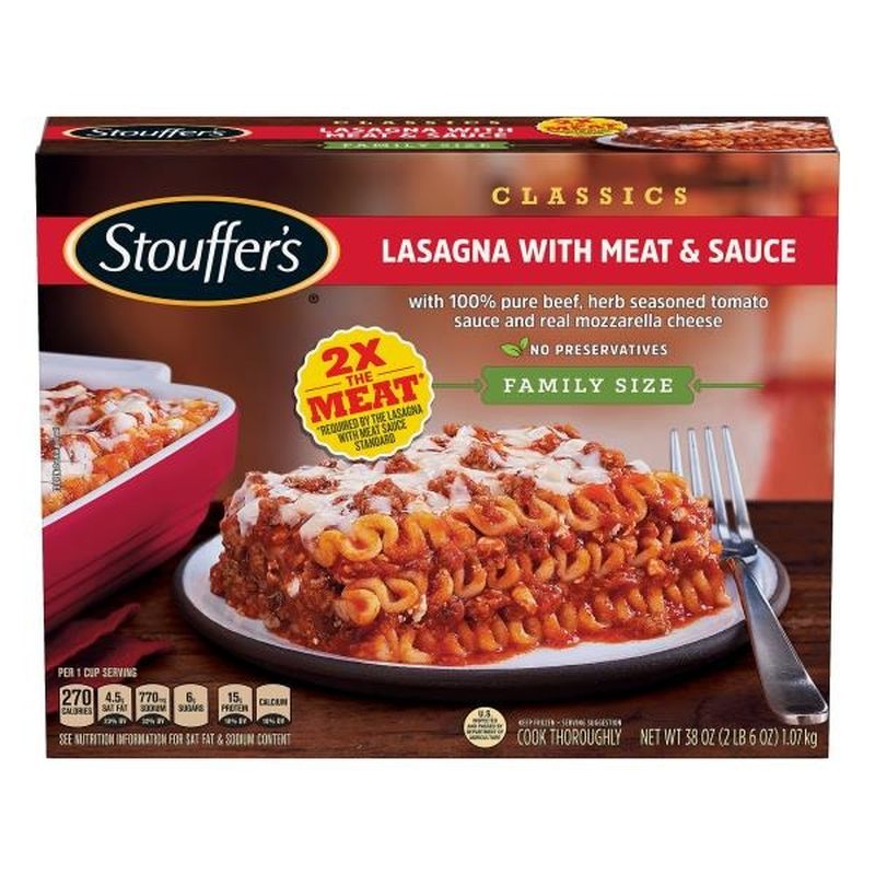 Stouffer's CLASSICS Family Size Lasagna with Meat & Sauce (38 oz) from