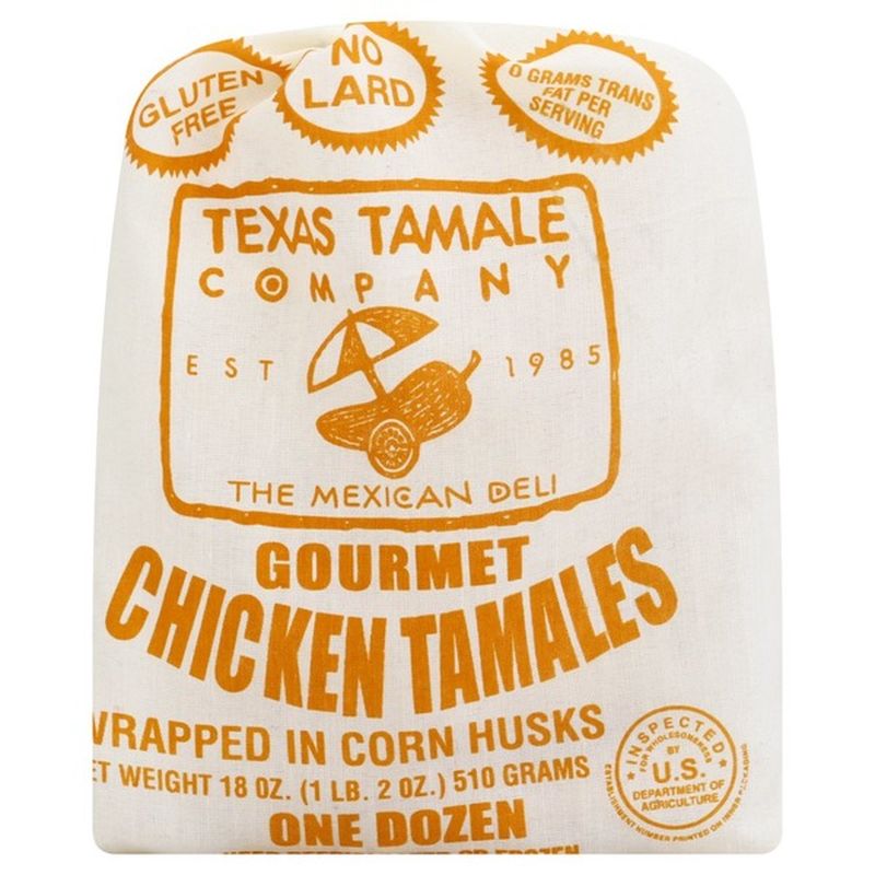 Texas Tamale Company Tamales, Gourmet, Chicken (12 ct) Instacart