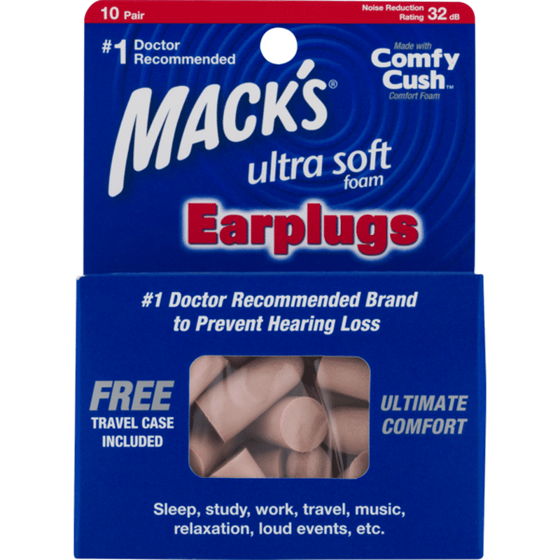 Mack's Ultra Soft Foam Earplugs (10 ct) from Kroger Instacart