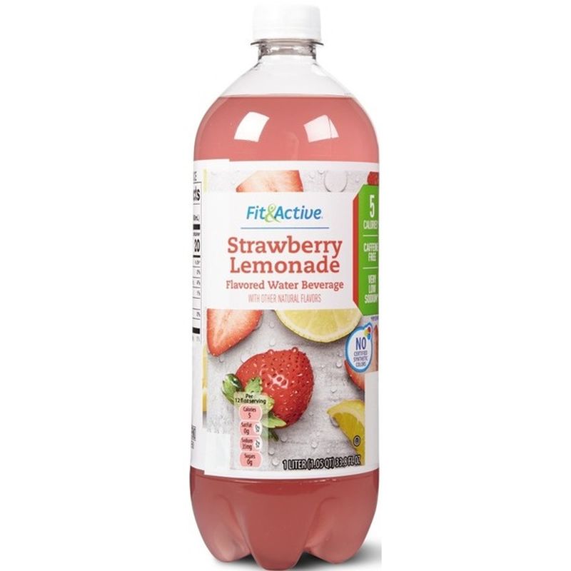 Fit & Active Strawberry Lemonade Flavored Water (33.8 fl oz) Instacart