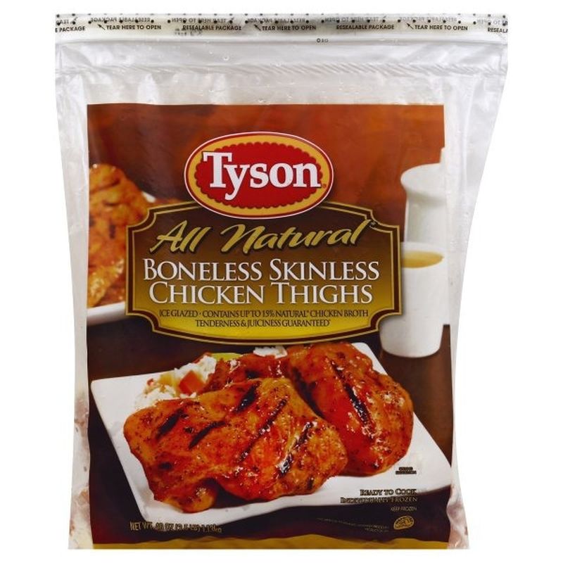Tyson Boneless Skinless Chicken Thighs (2.5 lb) Instacart