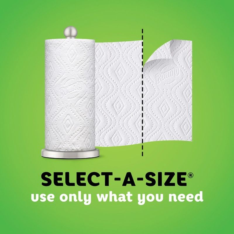 Bounty SelectASize Paper Towels, White, Double Rolls = Regular Rolls