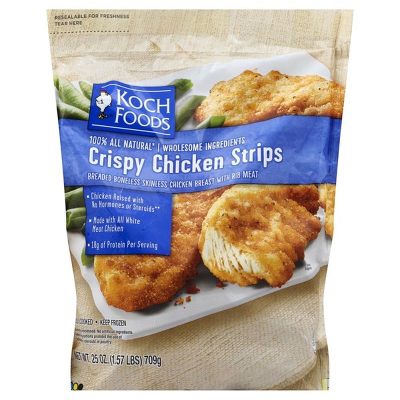 Koch Foods Chicken Strips, Crispy (25 oz) Instacart