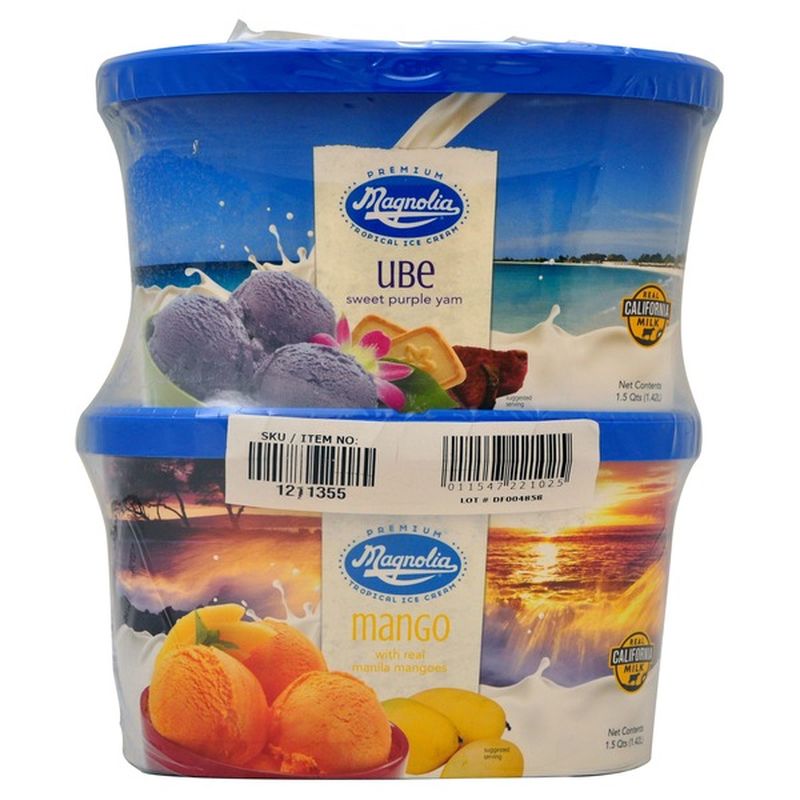 Magnolia Ube Mango Ice Cream 1 5 Qt Instacart