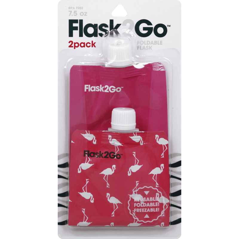Camping and Concerts Flask2Go The Foldable Flexible Flask for Tailgating 
