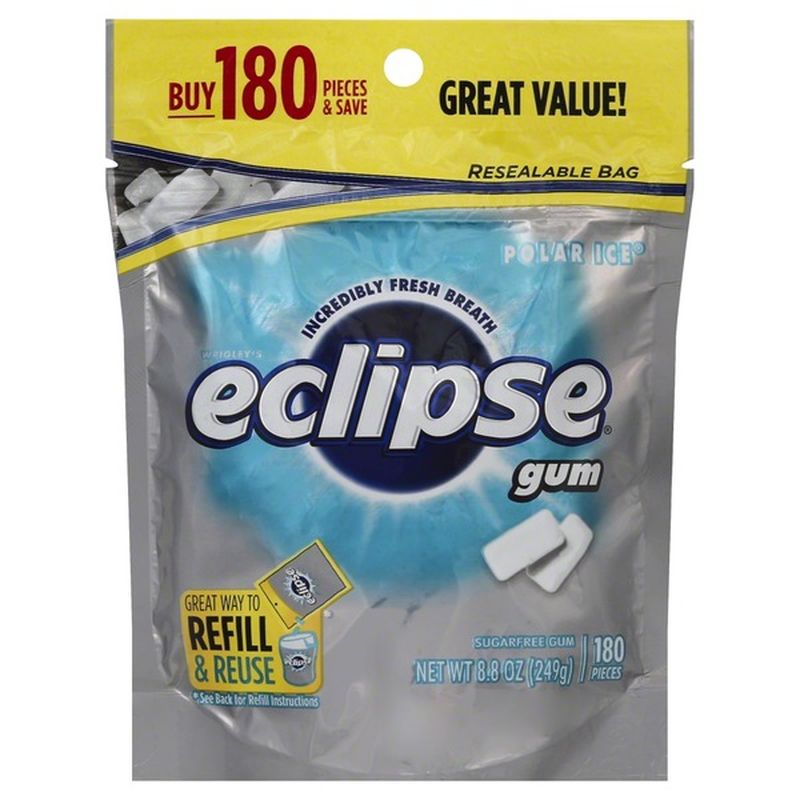 Eclipse Gum, Sugarfree, Polar Ice (180 each) - Instacart