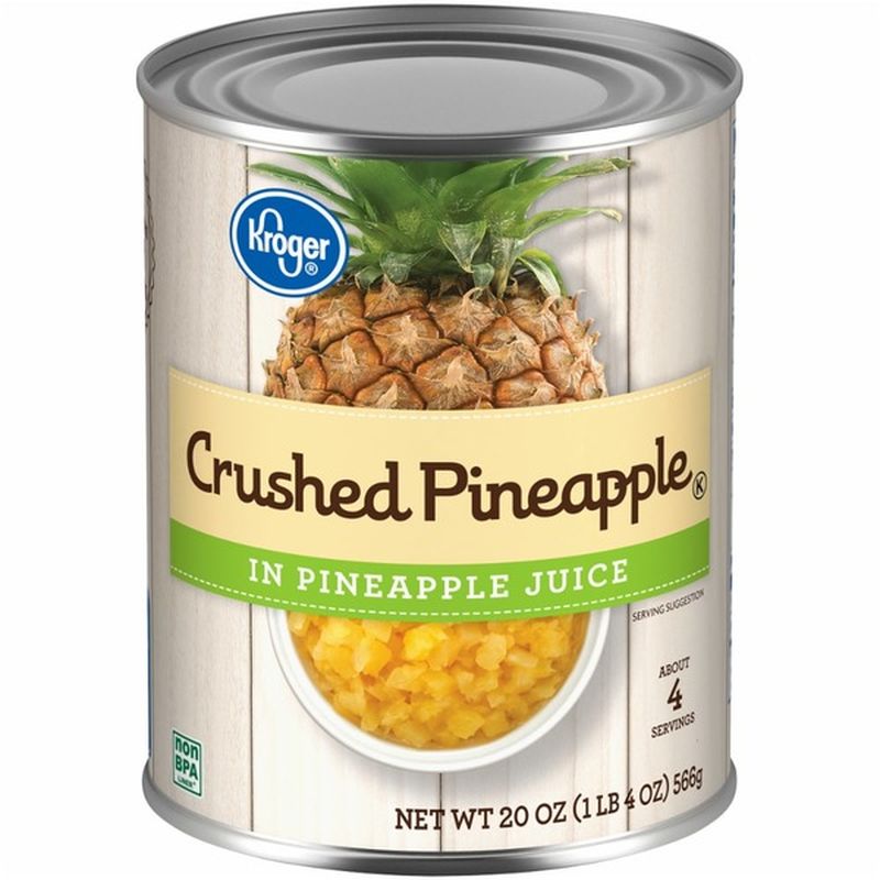 Kroger Crushed Pineapple, In Pineapple Juice