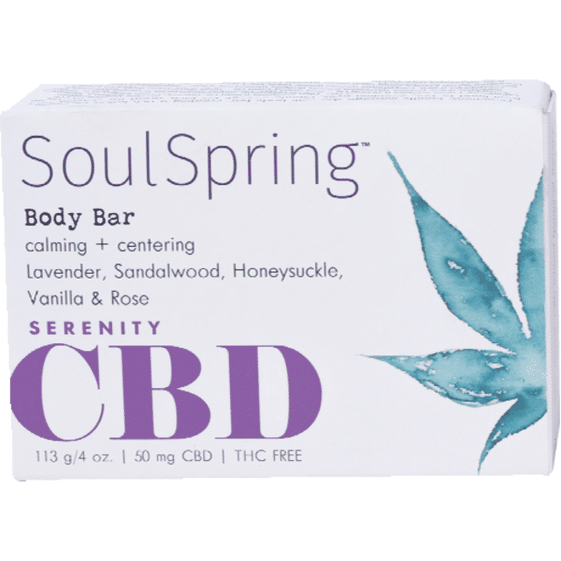 Soulspring Serenity CBD Bath Bar (4 oz) - Instacart