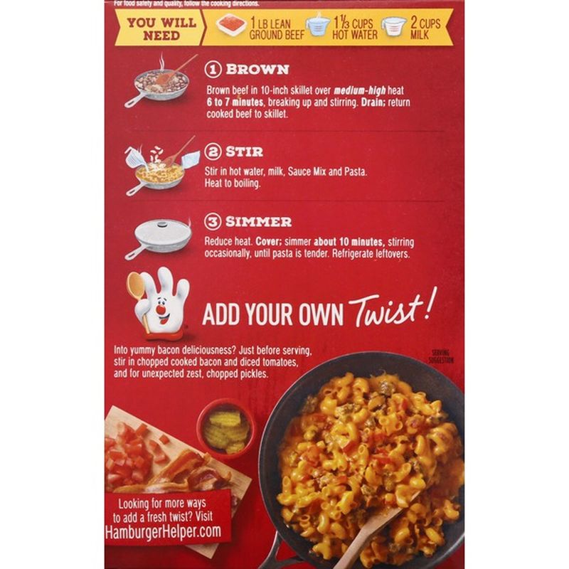 Hamburger Helper Macaroni, Double Cheeseburger (6 oz) from Schnucks ...