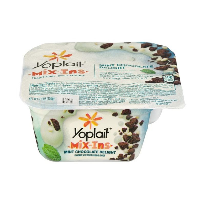Yoplait Mix Ins Traditional Style Yogurt Mint Chocolate Delight (5.3 oz