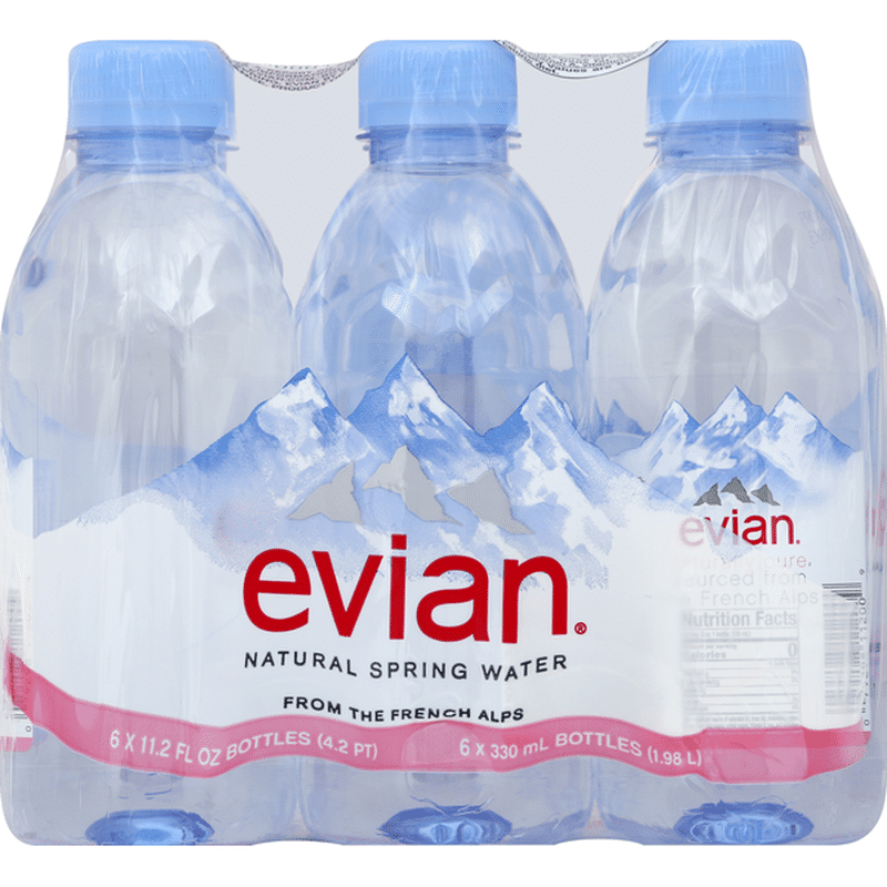 Evian Natural Spring Water (330 ml) - Instacart