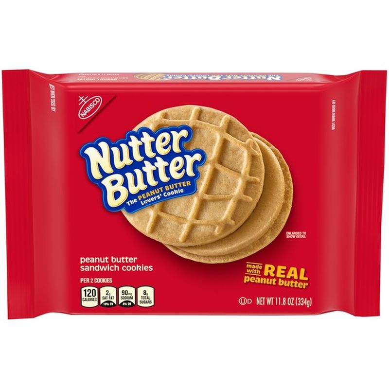 Nutter Butter Peanut Butter Sandwich Cookies 11 8 Oz Instacart