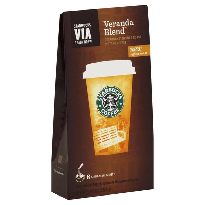 Starbucks VIA Instant Veranda Blend Instant Coffee (0.11 oz) Instacart