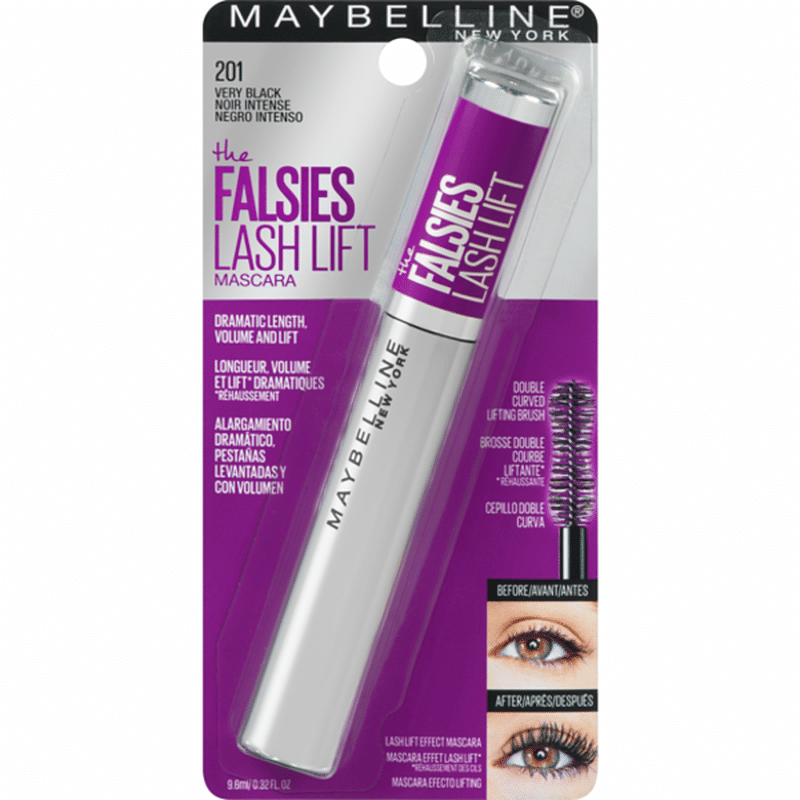 Maybelline Mascara, Lash Lift, Waterproof, Very Black 201 (9.6 oz ...