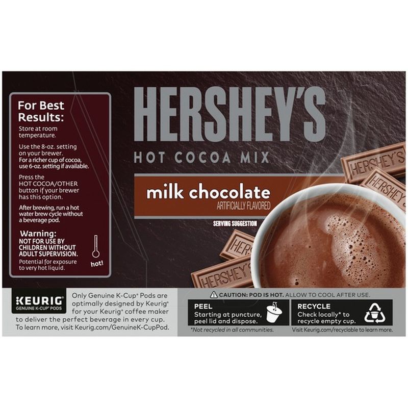 Hershey Milk Chocolate Hot Cocoa Keurig K Cup Pods (5.15 oz) Instacart