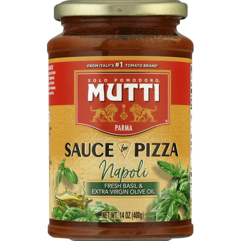 Mutti Sauce for Pizza Napoli (Fresh Basil & Extra Virgin Olive Oil
