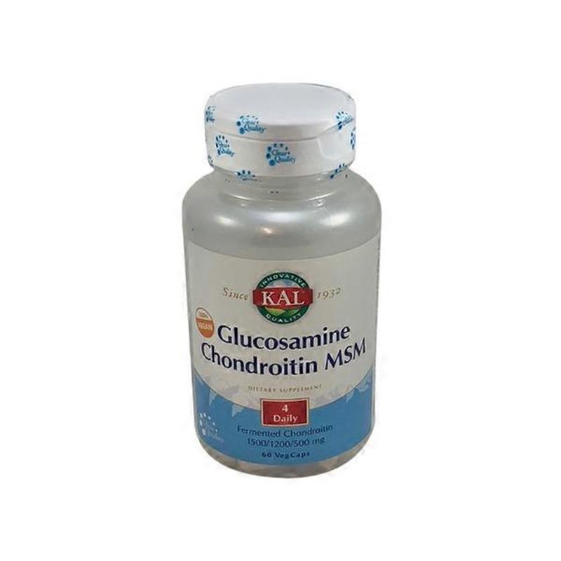 Kal Vegan Glucosamine Chondroitin Msm Capsules (60 ct) Instacart