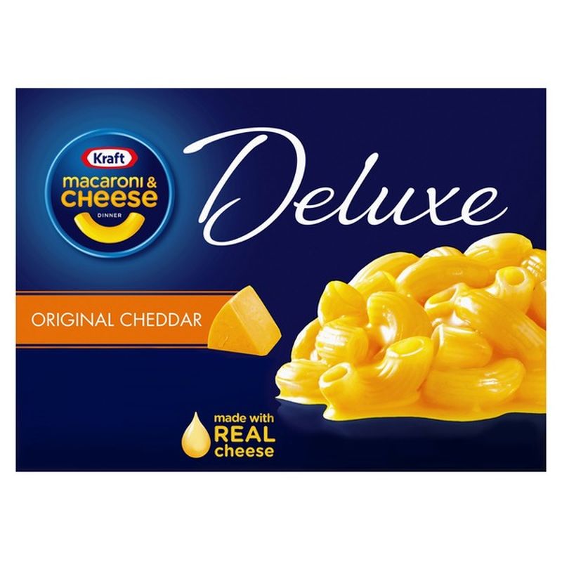 Kraft Deluxe Original Cheddar Macaroni & Cheese Dinner (14 Oz) - Instacart