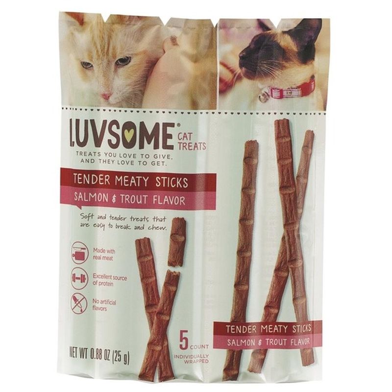 Luvsome Salmon & Trout Cat Treats (0.88 oz) Instacart