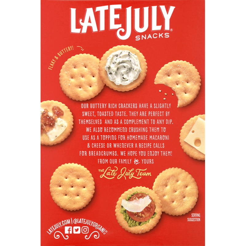 Late July Crackers, Organic, Classic (6 oz) from Falletti Foods - Instacart