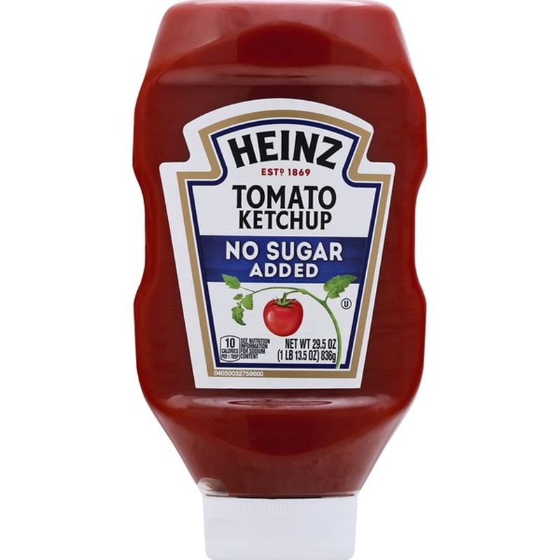 Heinz No Sugar Added Tomato Ketchup (29.5 oz) - Instacart