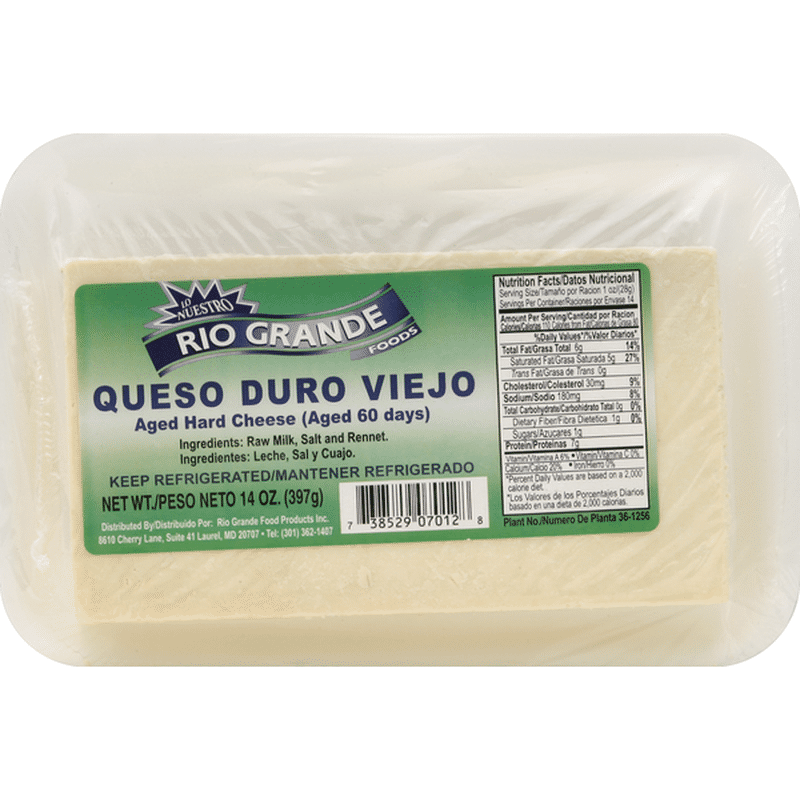Rio Grande Cheese, Aged, Hard (14 oz) Instacart