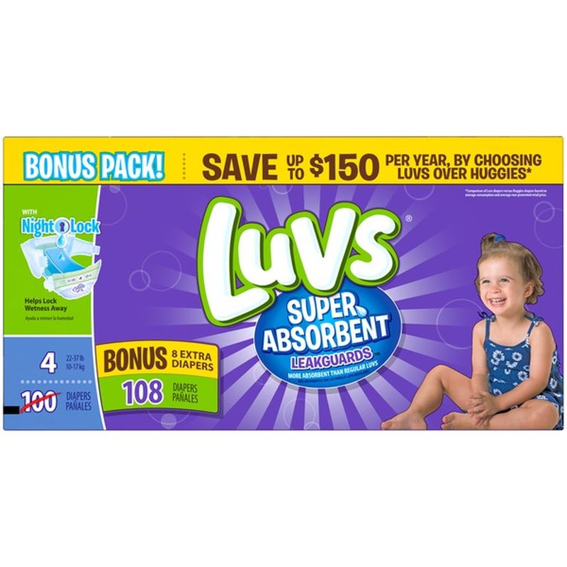 luvs 108 ct