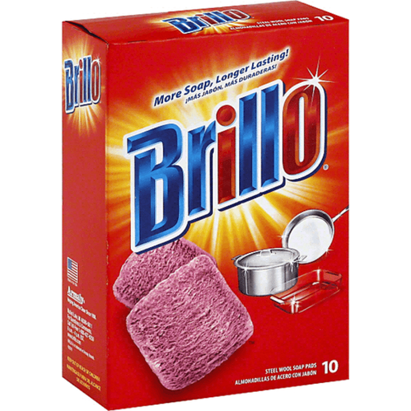 Brillo Soap Pads, Steel Wool (10 each) from Festival Foods Instacart