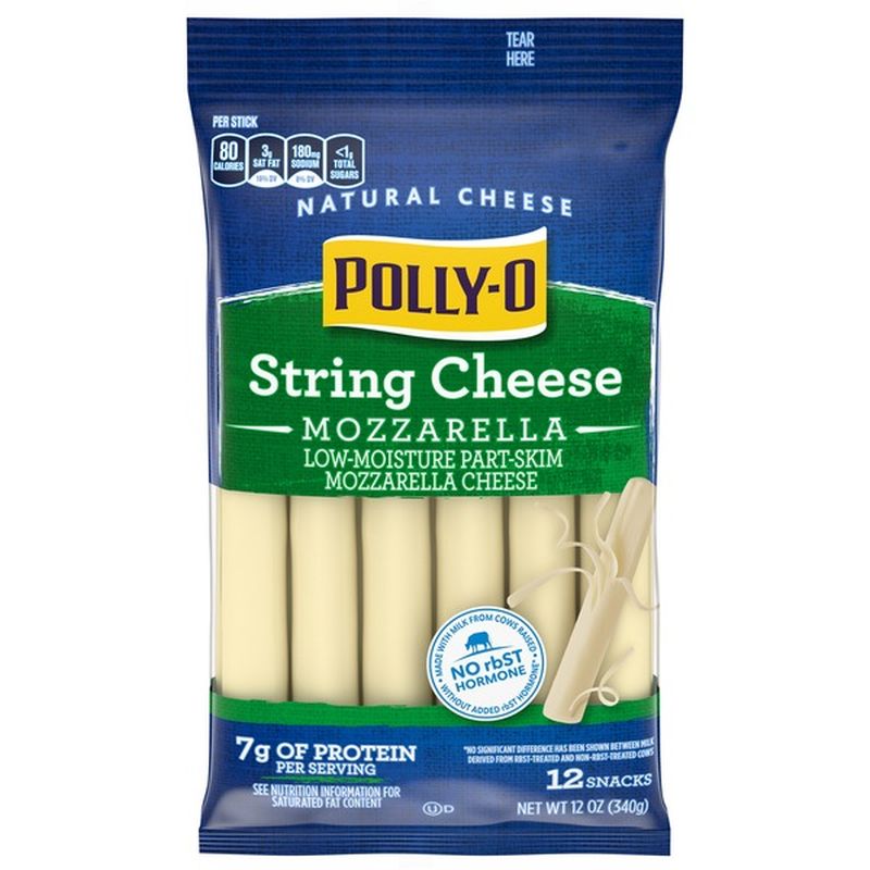 Polly-O Low-Moisture Part-Skim Mozzarella String Cheese ...