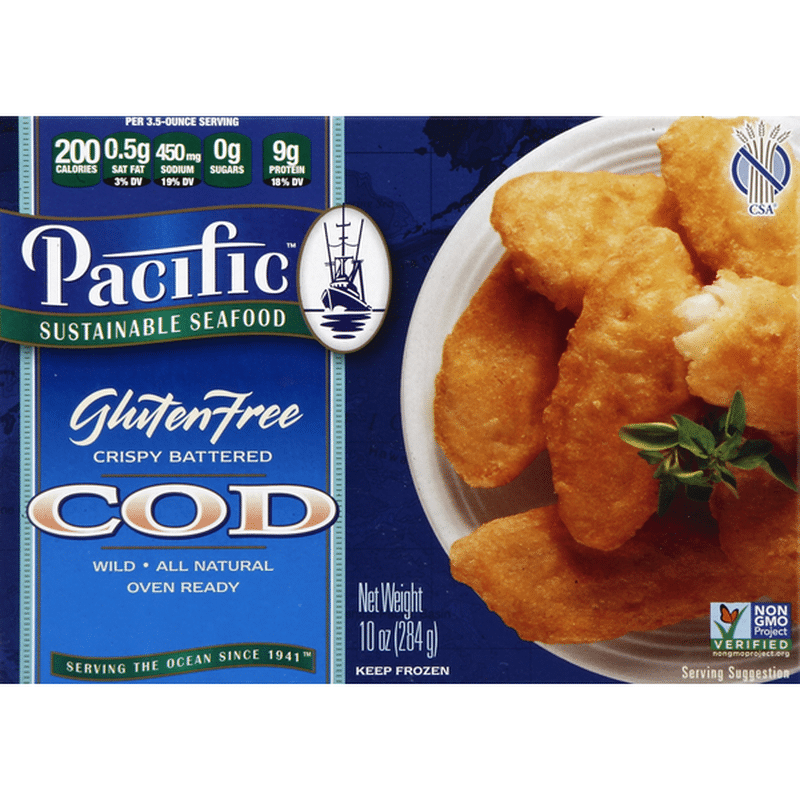 Pacific Cod, Gluten Free, Crispy Battered (10 oz) Instacart