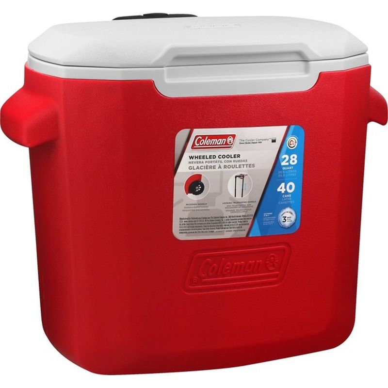 coleman 28 quart cooler wheeled