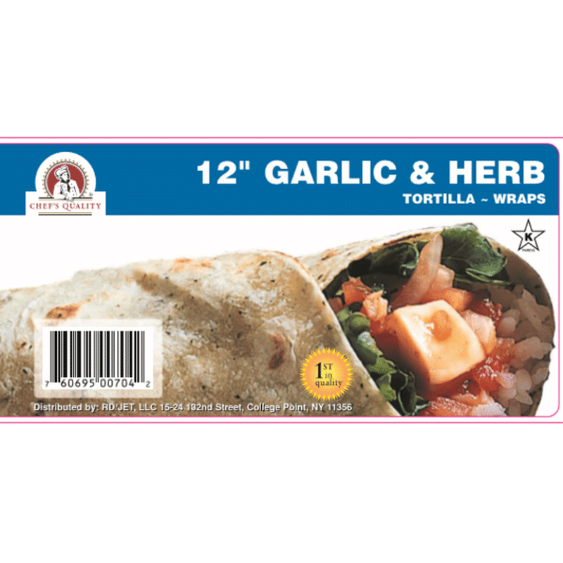 Chef's Quality Garlic & Herb Wraps (12 ct) - Instacart