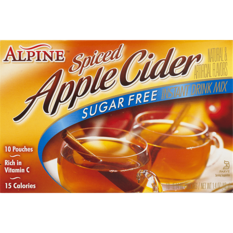 Alpine Sugar Free Spiced Apple Cider Instant Drink Mix 10 Ct Instacart