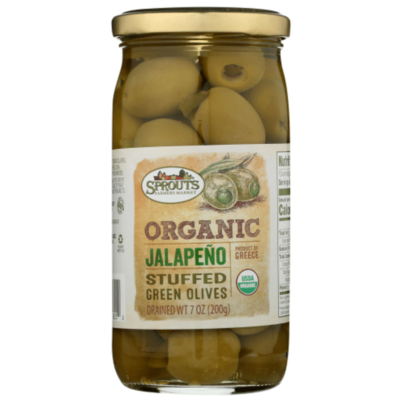 Sprouts Organic Jalapeno Stuffed Green Olives (7 oz) Instacart