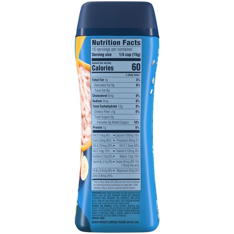 gerber multigrain banana apple strawberry