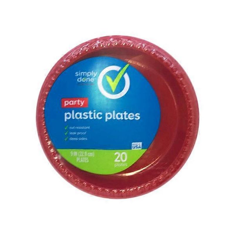 Simply Done Party Plastic Plates (20 ct) Instacart