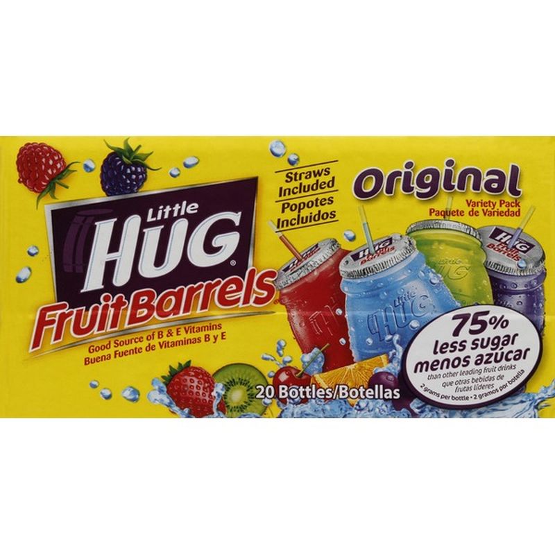 Little Hug Fruit Barrels, Original, Variety Pack (8 fl oz) - Instacart