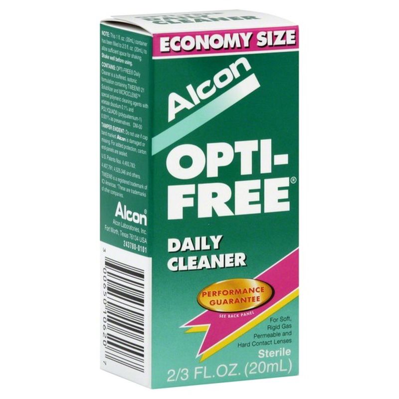 OptiFree Daily Cleaner Contact Lenses (0.66 fl oz) Instacart