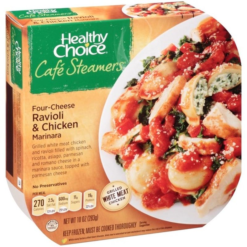Healthy Choice Cafe Steamer Ravioli And Chicken Marinara (10 oz) from