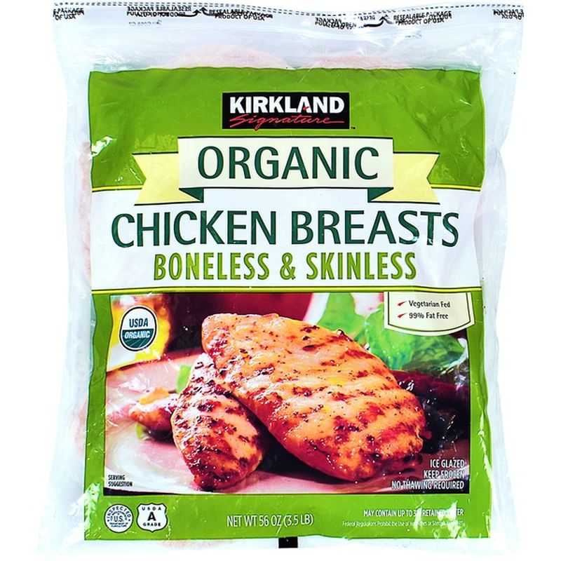 Kirkland Signature Organic Chicken Breast, 3.5 lbs (3.5 lb) from Costco