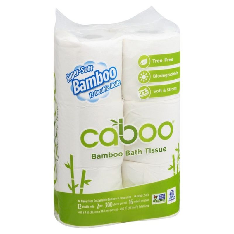 Caboo Bath Tissue, Bamboo, 2 Ply (12 ct) - Instacart