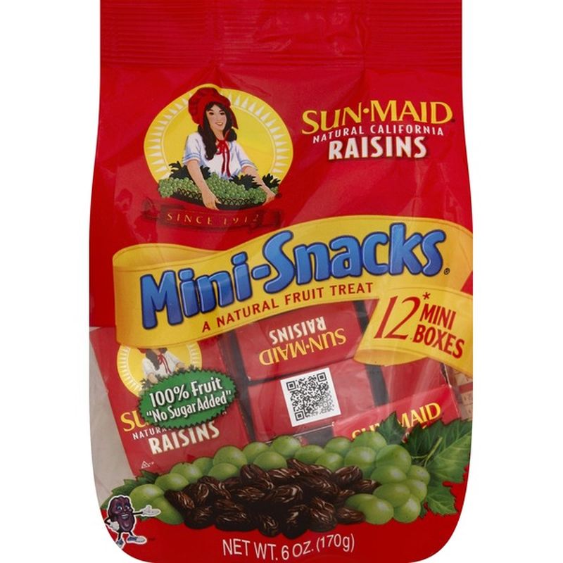 SunMaid Raisins, Natural California, MiniSnacks (6 oz) Instacart