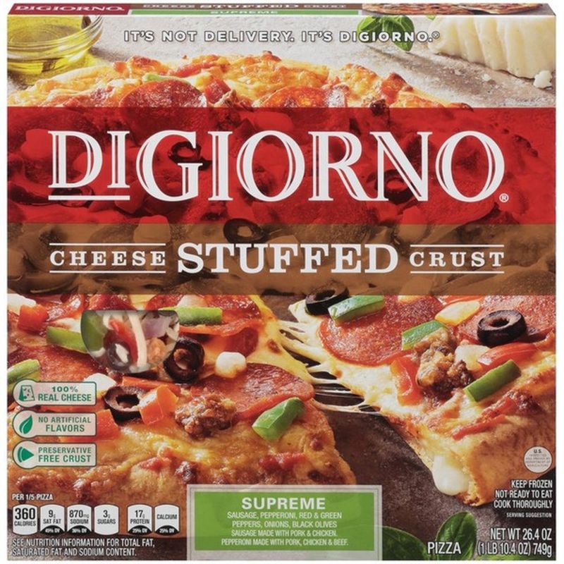 Digiorno Cheese Stuffed Crust Supreme Frozen Pizza 264 Oz From Foodsco Instacart