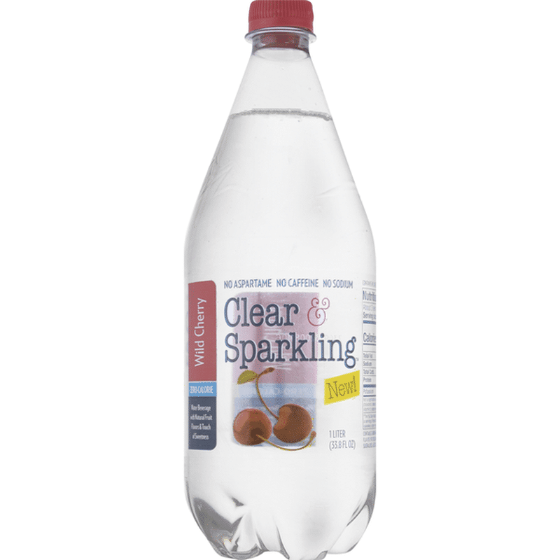 Clear & Sparkling Water Beverage, Wild Cherry (1 L) - Instacart