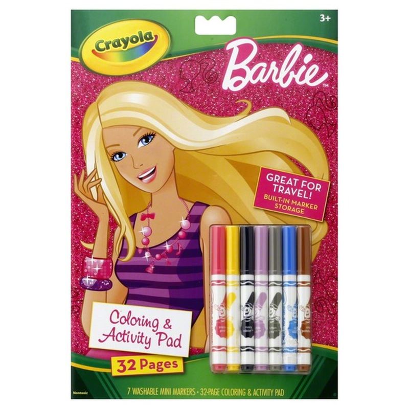 barbie crayon rubbing plates