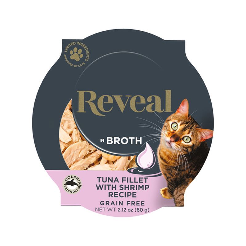 Reveal Natural Wet Cat Food Tuna with Shrimp in Broth (2.12 oz
